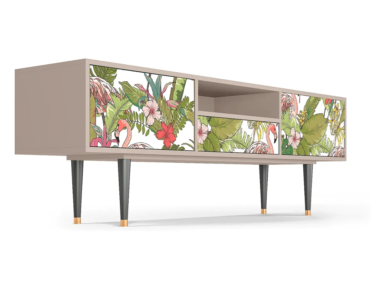 Hot Mueble de TV - 170х59х41 cm - T6 - Sweet Flamingo, Latte Bege
