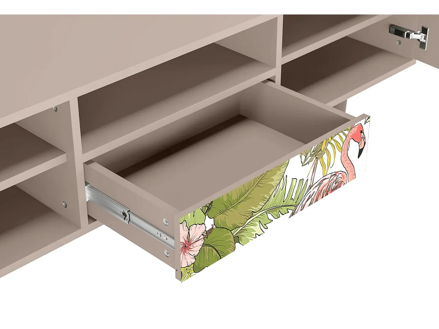 Hot Mueble de TV - 170х59х41 cm - T6 - Sweet Flamingo, Latte Bege