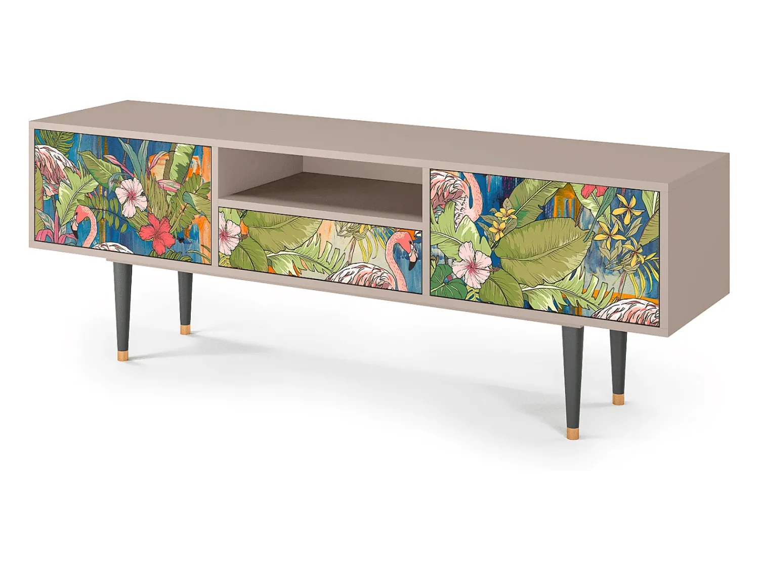 Hot Mueble de TV - 170х59х41 cm - T6 - Sweet Flamingo, Latte Bege