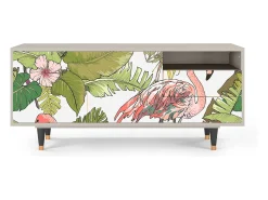 Outlet Mueble de TV - 125х56х41 cm - T7 - Sweet Flamingo, Areia Bege