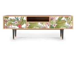 Móvel De Tv| Mueble de TV - 170х59х41 cm - T6 - Sweet Flamingo, Nogueira Castanho