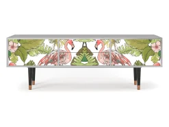 Móvel De Tv* Mueble de TV - 170х59х48 cm - T4 - Sweet Flamingo, Cinza Cinzento