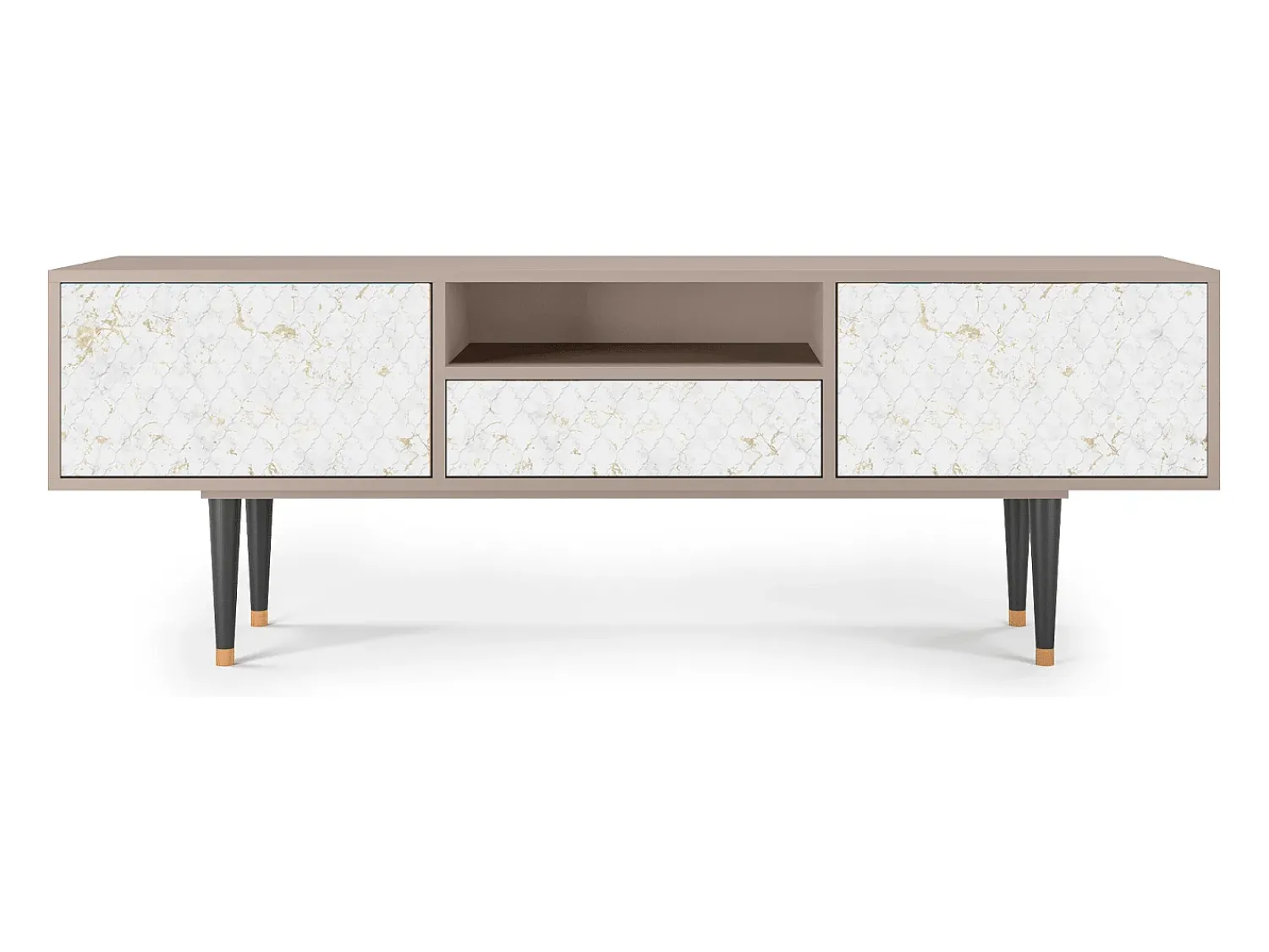New Mueble de TV - 170х59х41 cm - T6 - Sweet Cotton, Latte Bege