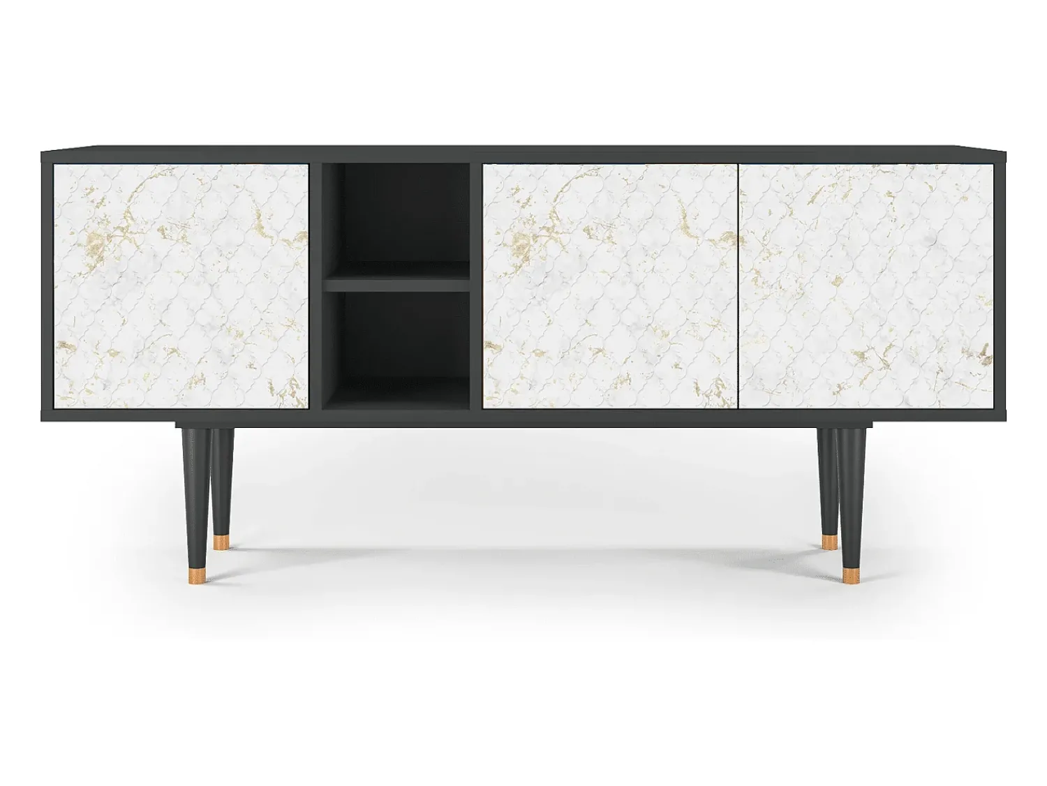Mueble de TV - 150х69х41 cm - T5 - Sweet Cotton, Antracite^ Móvel De Tv