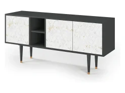 Mueble de TV - 150х69х41 cm - T5 - Sweet Cotton, Antracite^ Móvel De Tv