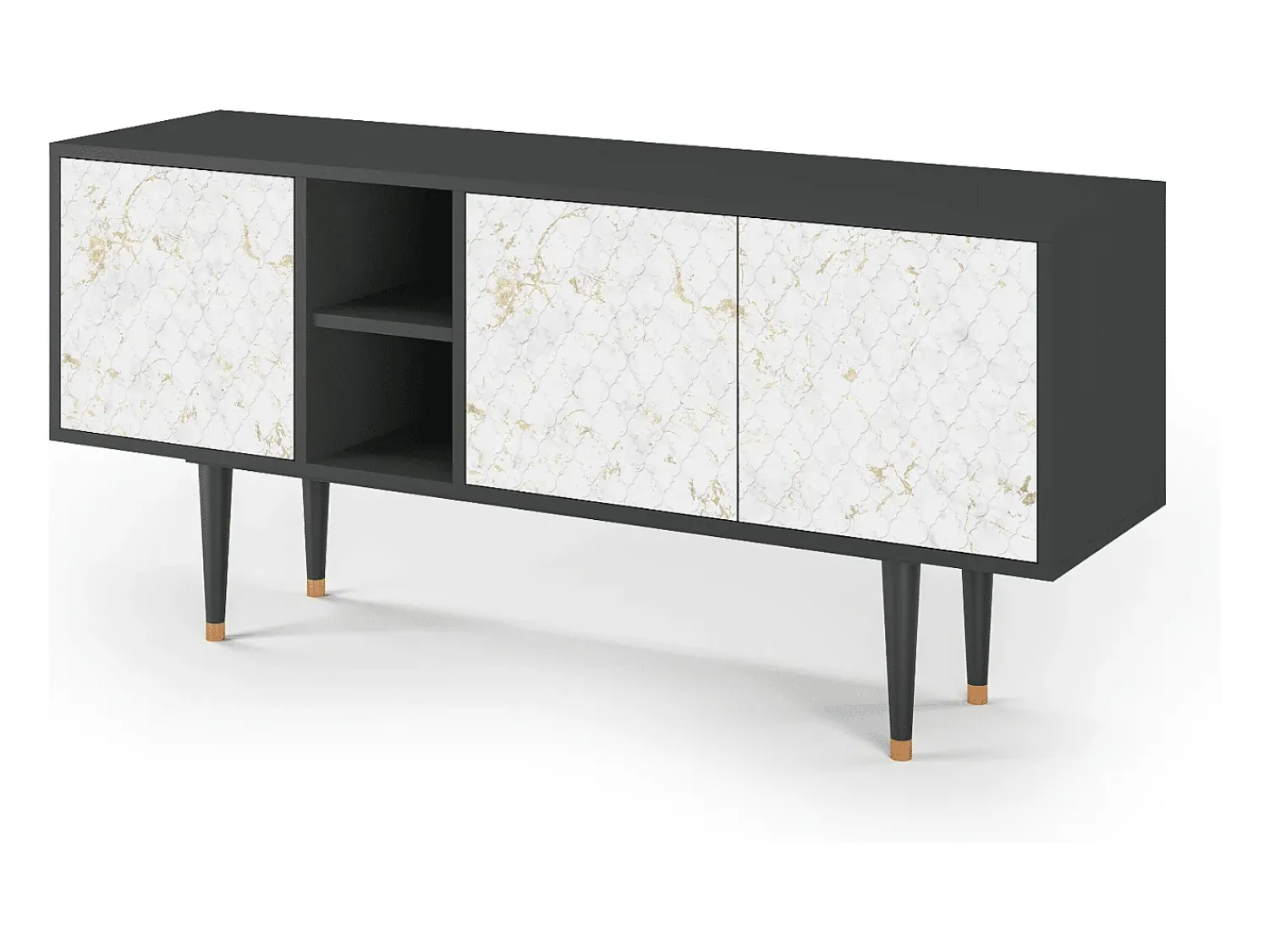 Mueble de TV - 150х69х41 cm - T5 - Sweet Cotton, Antracite^ Móvel De Tv