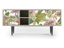 Móvel De Tv| Mueble de TV - 150х69х41 cm - T5 - Sweet Flamingo, Areia Bege