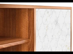 Móvel De Tv* Mueble de TV - 170х69х48 cm - T2 - Sweet Cotton, Nogueira Castanho