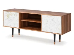 Móvel De Tv* Mueble de TV - 170х69х48 cm - T2 - Sweet Cotton, Nogueira Castanho