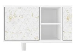 Mueble de TV - 150х69х41 cm - T5 - Sweet Cotton, Branco^ Móvel De Tv