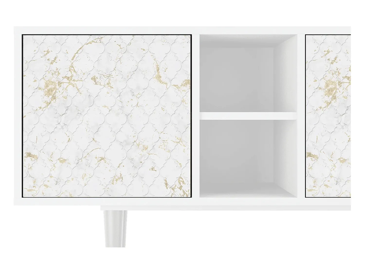 Mueble de TV - 150х69х41 cm - T5 - Sweet Cotton, Branco^ Móvel De Tv