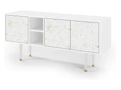 Mueble de TV - 150х69х41 cm - T5 - Sweet Cotton, Branco^ Móvel De Tv