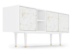 Mueble de TV - 150х69х41 cm - T5 - Sweet Cotton, Branco^ Móvel De Tv