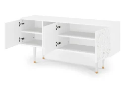 Mueble de TV - 150х69х41 cm - T5 - Sweet Cotton, Branco^ Móvel De Tv