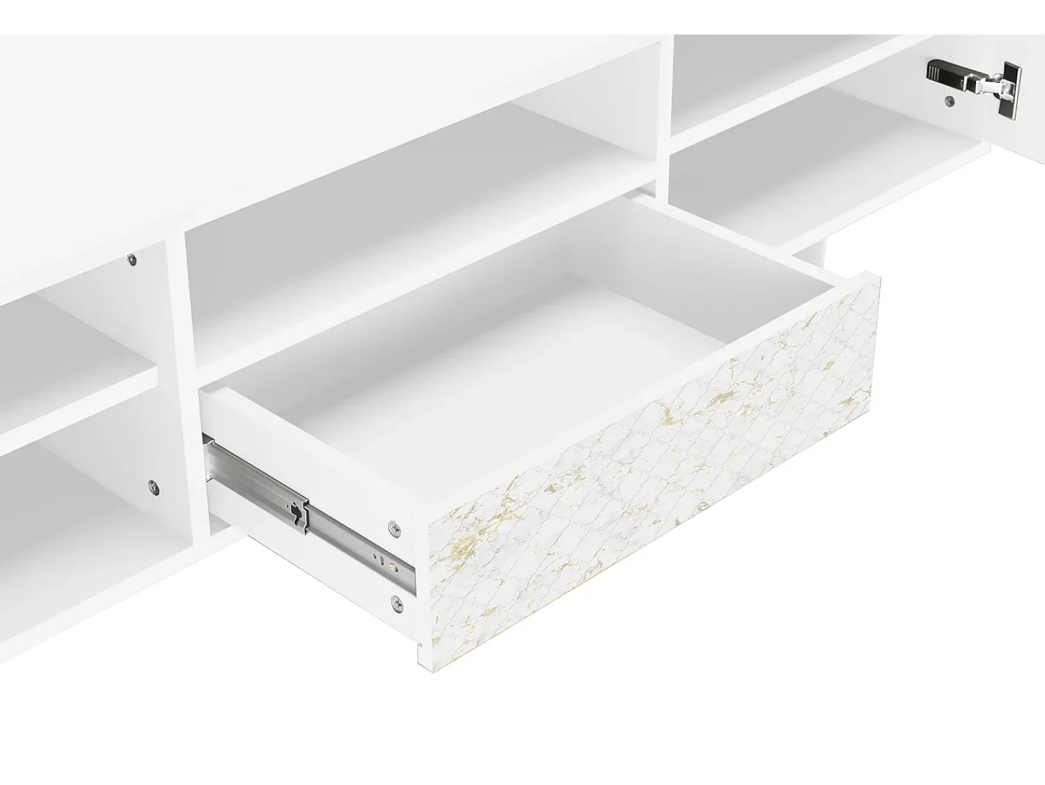 Outlet Mueble de TV - 170х59х41 cm - T6 - Sweet Cotton, Branco Bege