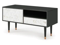 Móvel De Tv* Mueble de TV - 115х59х48 cm - T3 - Sweet Cotton, Antracite Cinza antracite