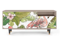 Móvel De Tv* Mueble de TV - 125х56х41 cm - T7 - Sweet Flamingo, Latte Bege