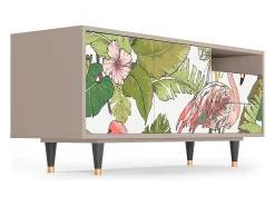 Móvel De Tv* Mueble de TV - 125х56х41 cm - T7 - Sweet Flamingo, Latte Bege