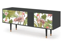 Móvel De Tv* Mueble de TV - 170х69х48 cm - T1 - Sweet Flamingo, Antracite Cinza antracite