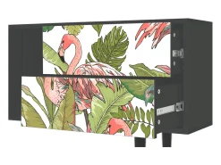 Móvel De Tv* Mueble de TV - 170х69х48 cm - T1 - Sweet Flamingo, Antracite Cinza antracite