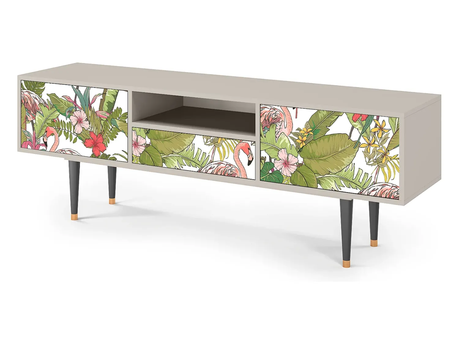 Mueble de TV - 170х59х41 cm - T6 - Sweet Flamingo, Areia^ Móvel De Tv