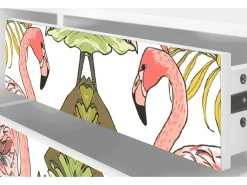 Móvel De Tv* Mueble de TV - 170х59х48 cm - T4 - Sweet Flamingo, Branco Bege