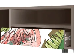 Mueble de TV - 115х59х48 cm - T3 - Sweet Flamingo, Latte^ Móvel De Tv