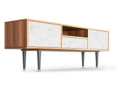 Hot Mueble de TV - 170х59х41 cm - T6 - Sweet Cotton, Nogueira Castanho