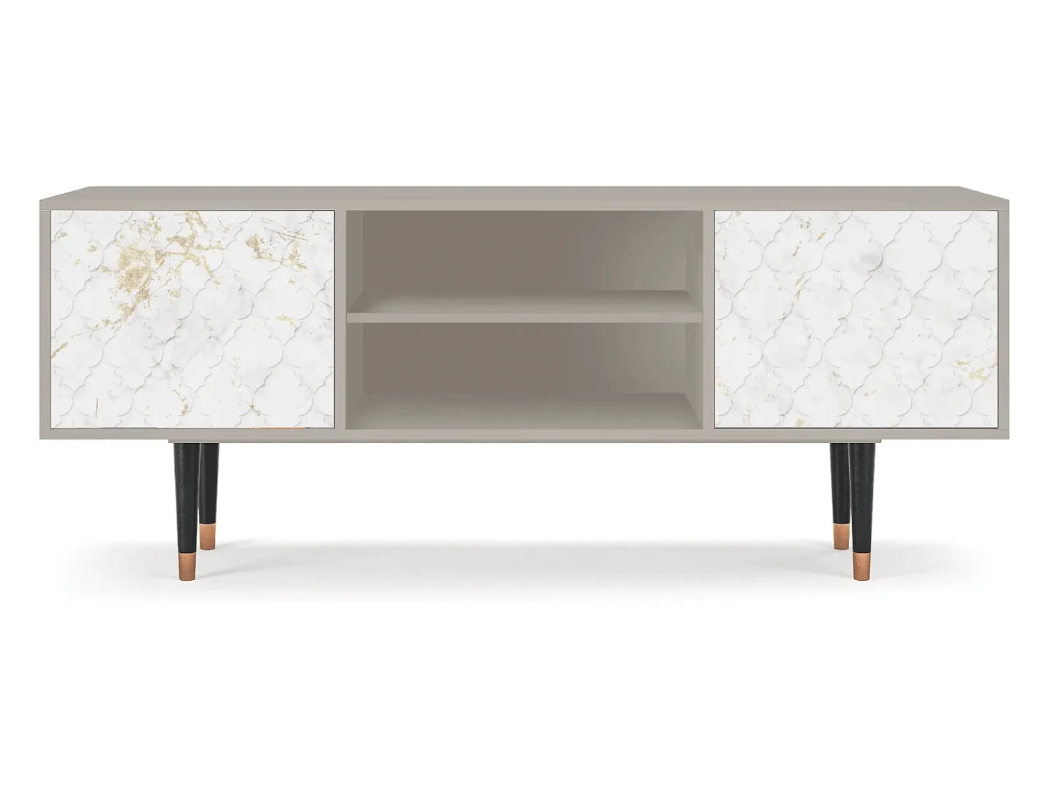 Discount Mueble de TV - 170х69х48 cm - T2 - Sweet Cotton, Areia Bege