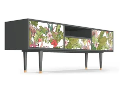 New Mueble de TV - 170х59х41 cm - T6 - Sweet Flamingo, Antracite Cinza antracite