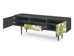New Mueble de TV - 170х59х41 cm - T6 - Sweet Flamingo, Antracite Cinza antracite