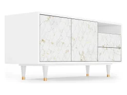 Mueble de TV - 125х56х41 cm - T7 - Sweet Cotton, Branco^ Móvel De Tv