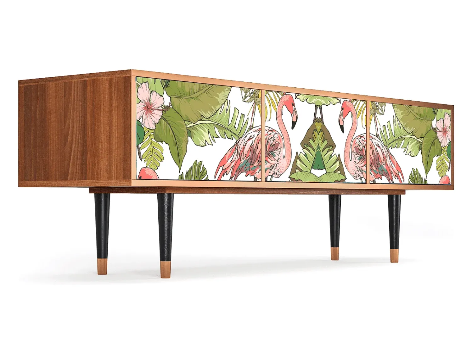 Mueble de TV - 170х59х48 cm - T4 - Sweet Flamingo, Nogueira^ Móvel De Tv