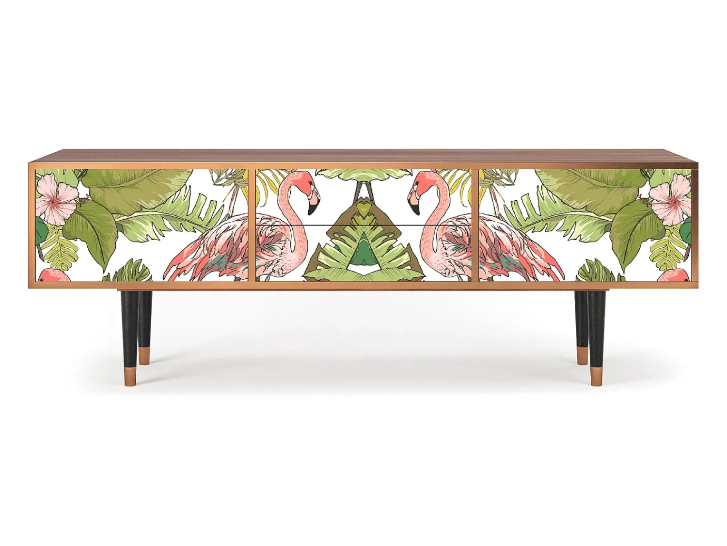 Mueble de TV - 170х59х48 cm - T4 - Sweet Flamingo, Nogueira^ Móvel De Tv