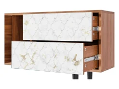 Móvel De Tv* Mueble de TV - 170х69х48 cm - T1 - Sweet Cotton, Nogueira Castanho