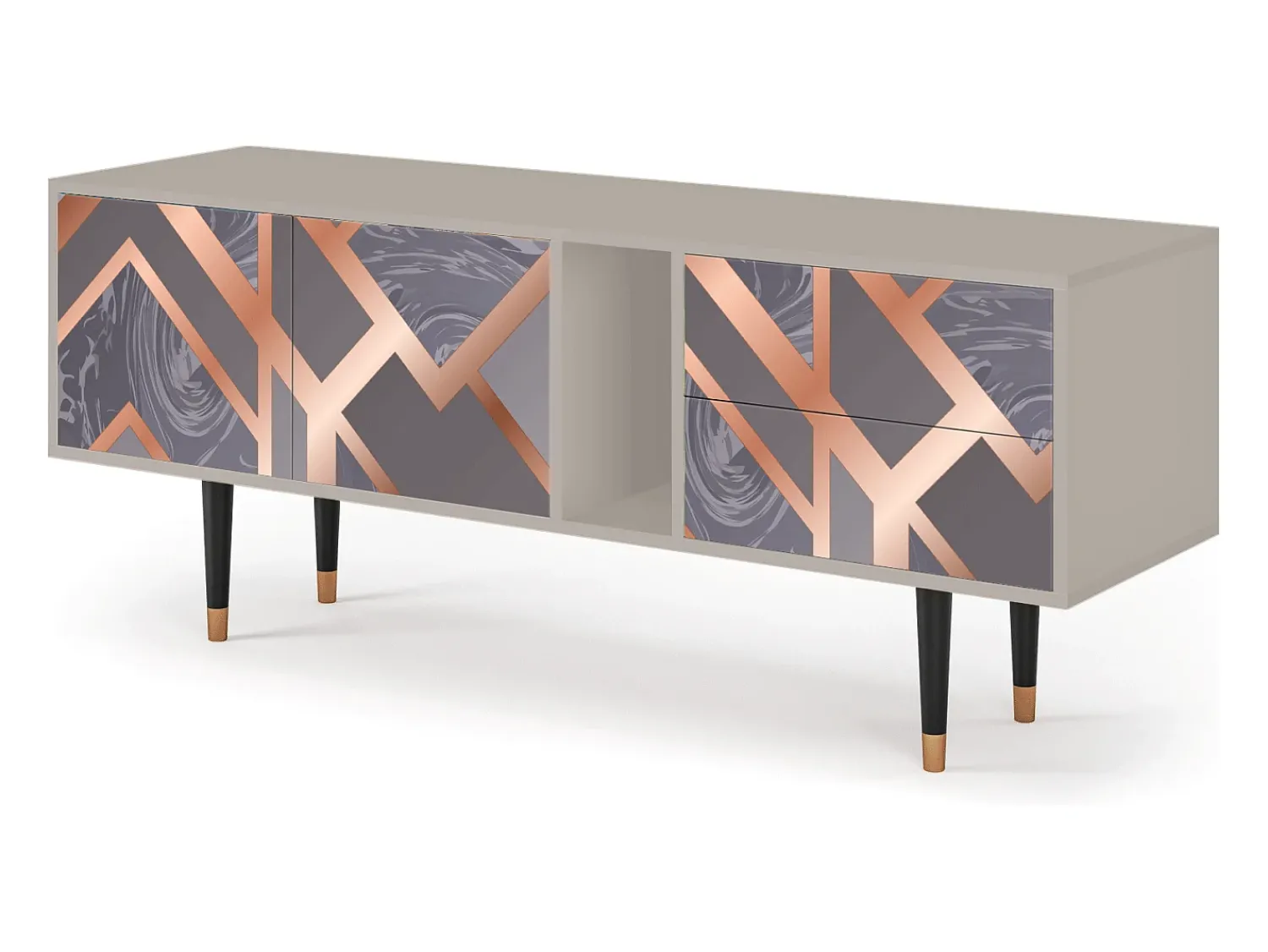 Mueble de TV - 170х69х48 cm - T1 - Taupe Anatomy, Areia^ Móvel De Tv