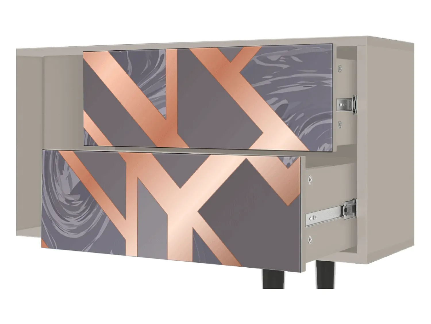 Mueble de TV - 170х69х48 cm - T1 - Taupe Anatomy, Areia^ Móvel De Tv