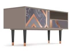 Móvel De Tv| Mueble de TV - 115х59х48 cm - T3 - Taupe Anatomy, Latte Bege