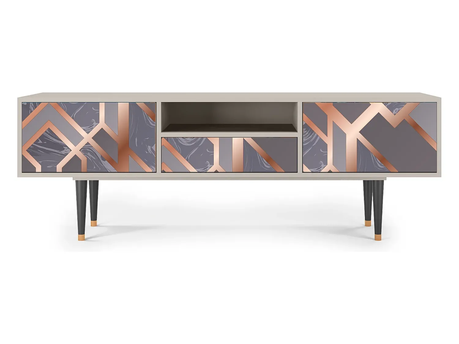 Mueble de TV - 170х59х41 cm - T6 - Taupe Anatomy, Areia^ Móvel De Tv