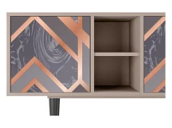 Móvel De Tv* Mueble de TV - 150х69х41 cm - T5 - Taupe Anatomy, Latte Bege