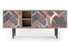 Móvel De Tv* Mueble de TV - 150х69х41 cm - T5 - Taupe Anatomy, Latte Bege