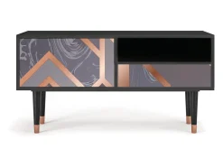 Móvel De Tv| Mueble de TV - 115х59х48 cm - T3 - Taupe Anatomy, Antracite Cinza antracite