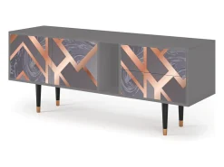 Best Mueble de TV - 170х69х48 cm - T1 - Taupe Anatomy, Cinza Cinzento