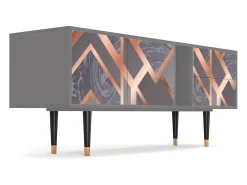 Best Mueble de TV - 170х69х48 cm - T1 - Taupe Anatomy, Cinza Cinzento