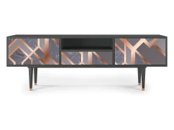 Móvel De Tv| Mueble de TV - 170х59х41 cm - T6 - Taupe Anatomy, Antracite Cinza antracite