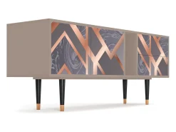 Hot Mueble de TV - 170х69х48 cm - T1 - Taupe Anatomy, Latte Bege