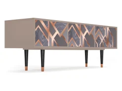 New Mueble de TV - 170х59х48 cm - T4 - Taupe Anatomy, Latte Bege