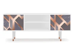 Mueble de TV - 170х69х48 cm - T2 - Taupe Anatomy, Branco Bege