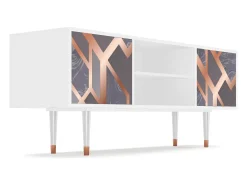 Mueble de TV - 170х69х48 cm - T2 - Taupe Anatomy, Branco Bege