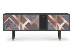 Móvel De Tv* Mueble de TV - 170х69х48 cm - T1 - Taupe Anatomy, Antracite Cinza antracite